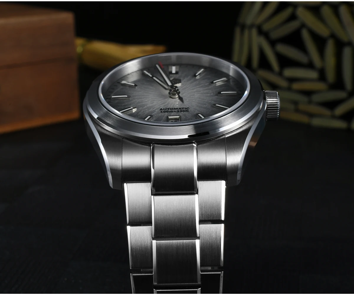 San Martin Men Automatic Watch JianZhan Dial Mechanical Wristwatch 10Bar Waterproof BGW-X1 Luminous Sapphire Miyota 9015
