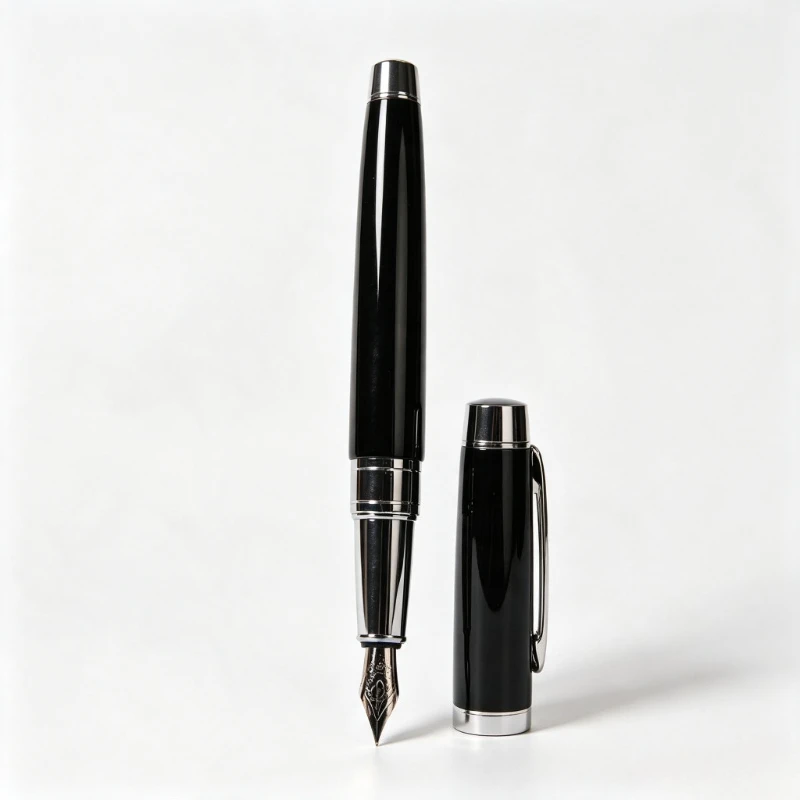 LIQIN Brown Black Brass Fountain Pen Iridium gold F 0.5mm Nib xecutive Writing Pen Wholesale Summer Business Gift Supplies Pens