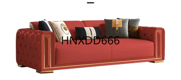 

Дизайнерские диваны из натуральной кожи, роскошный итальянский современный 3-компонентный диван, двухместный напольный диван Muebles De, мебель для гостиной