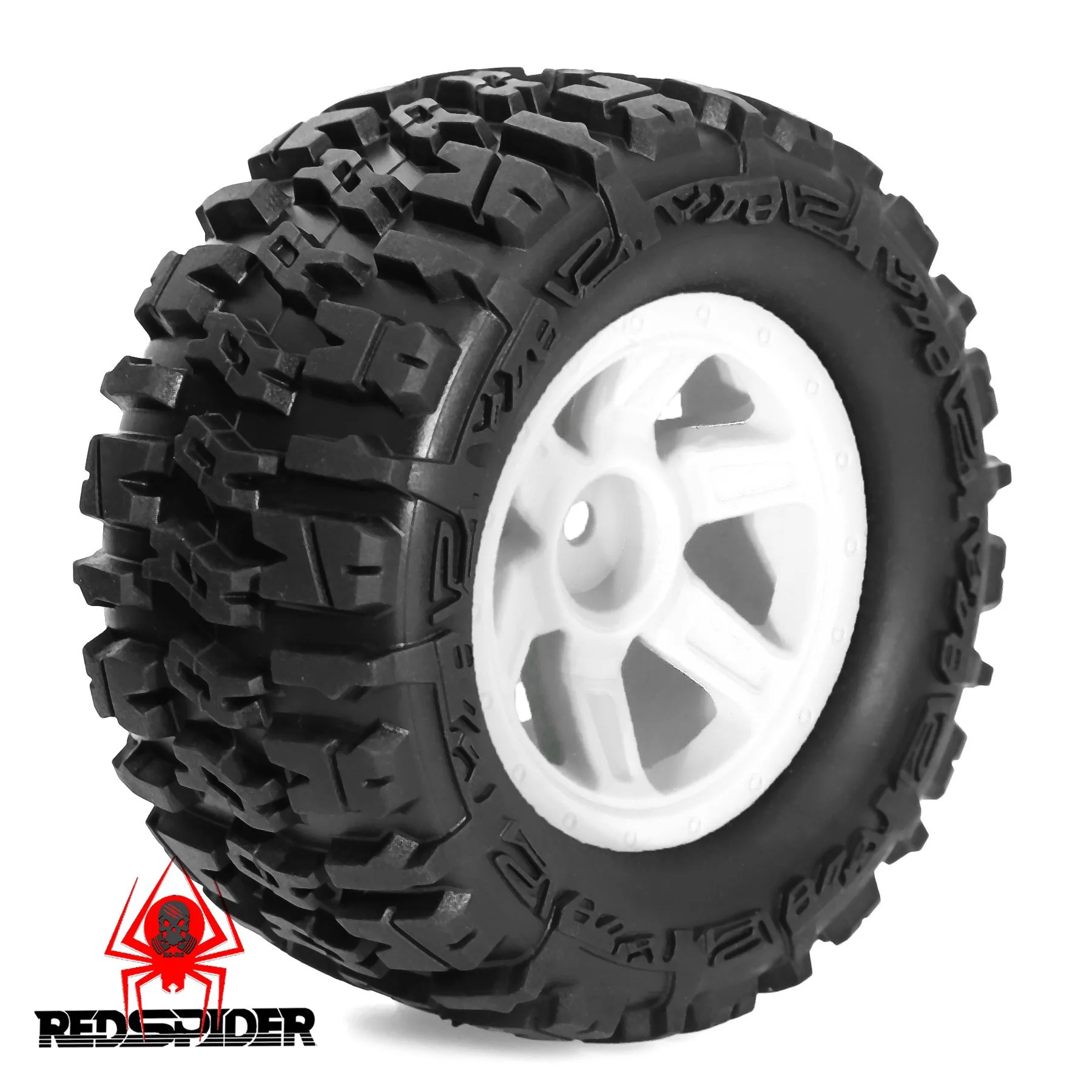 4 Uds. De neumáticos de camión monstruo RC de 90mm, ruedas hexagonales de 12mm para Traxxas e-revo MJX 16207 16208 1/16 HBX, piezas de mejora, Buggy todoterreno