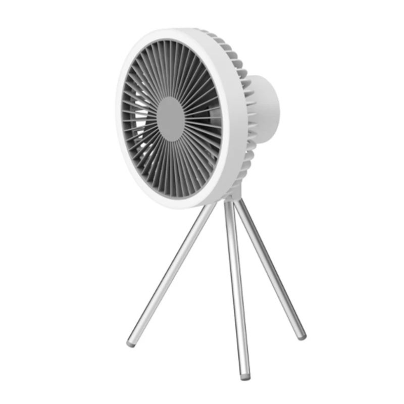 Camping Fan With LED Lights,10000Mah Portable Tent Fan With Tripod,360 Degree Pivot Cooling Fan,For Camping,Travel