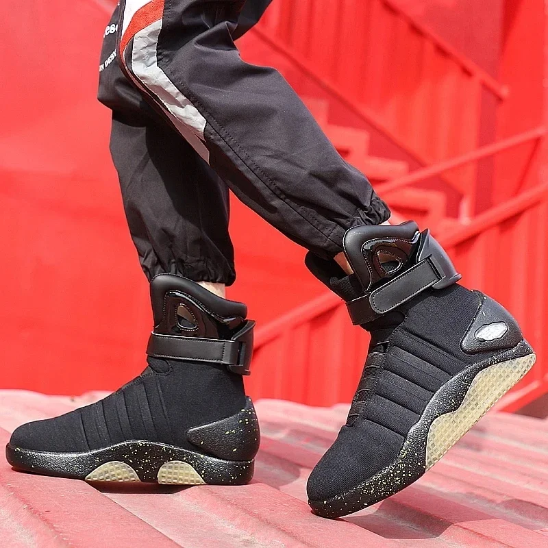 Men Boots Back to Future Adult USB Charging LED Shoes with Remote Control for Men and Women Boots for Party Mag Cool Shoes view 4