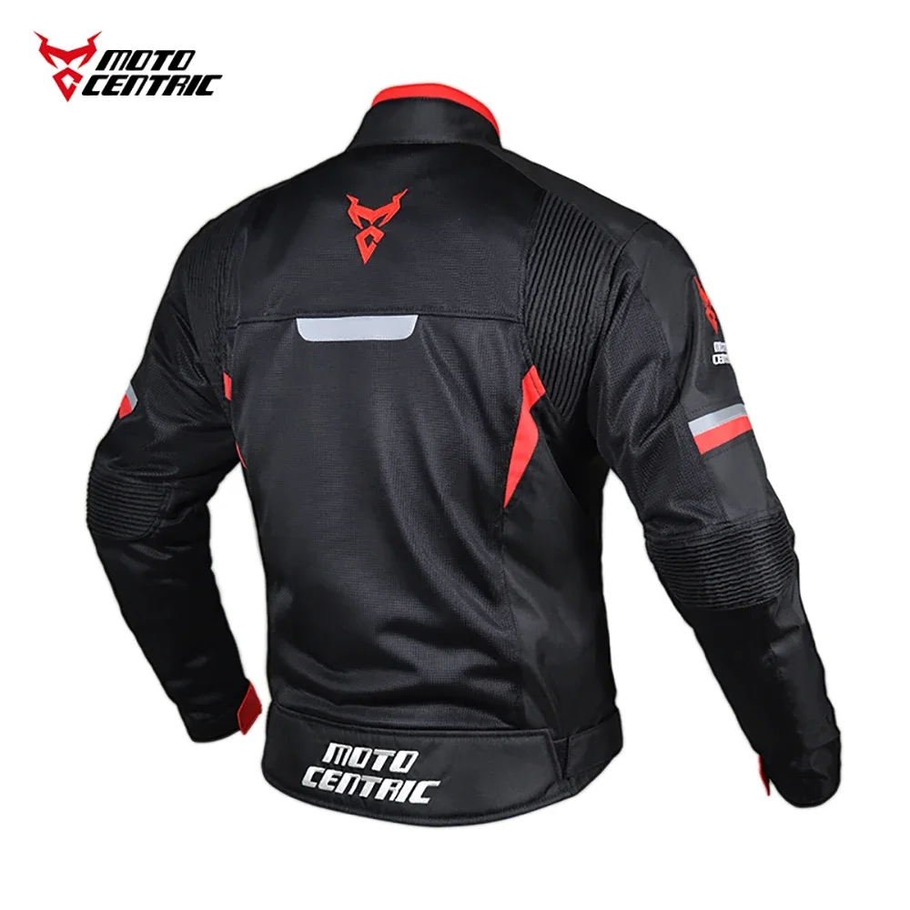 MOTOCENTRIC Summer Motorcycle Jacket Motocross Clothing With Protective Gear Mesh Breathable Moto Coat for Motorcyclist Racing