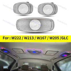 7/64 Colors Car Ceiling LED Ambient Light Speaker For Mercedes Benz C/E/S-Class W213 W222 W205 X253 Glasses Case Sound RGB Horn