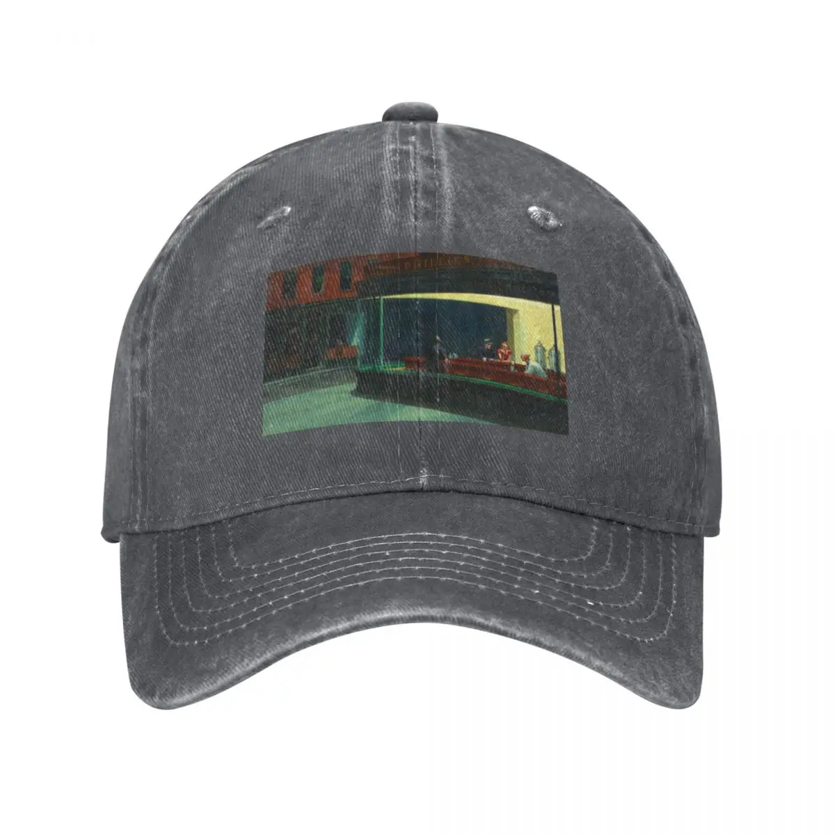 

Nighthawks by Edward Hopper Baseball Cap cute Gentleman Hat Christmas Hat New In The Hat Female Men's