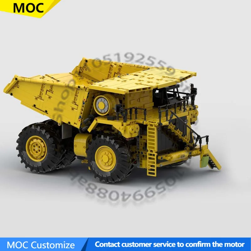 1993 PCS Speed King 798AC Dump Truck MOC Customize Modular Building Block Creative Design Educational DIY Toy Birthday Gift