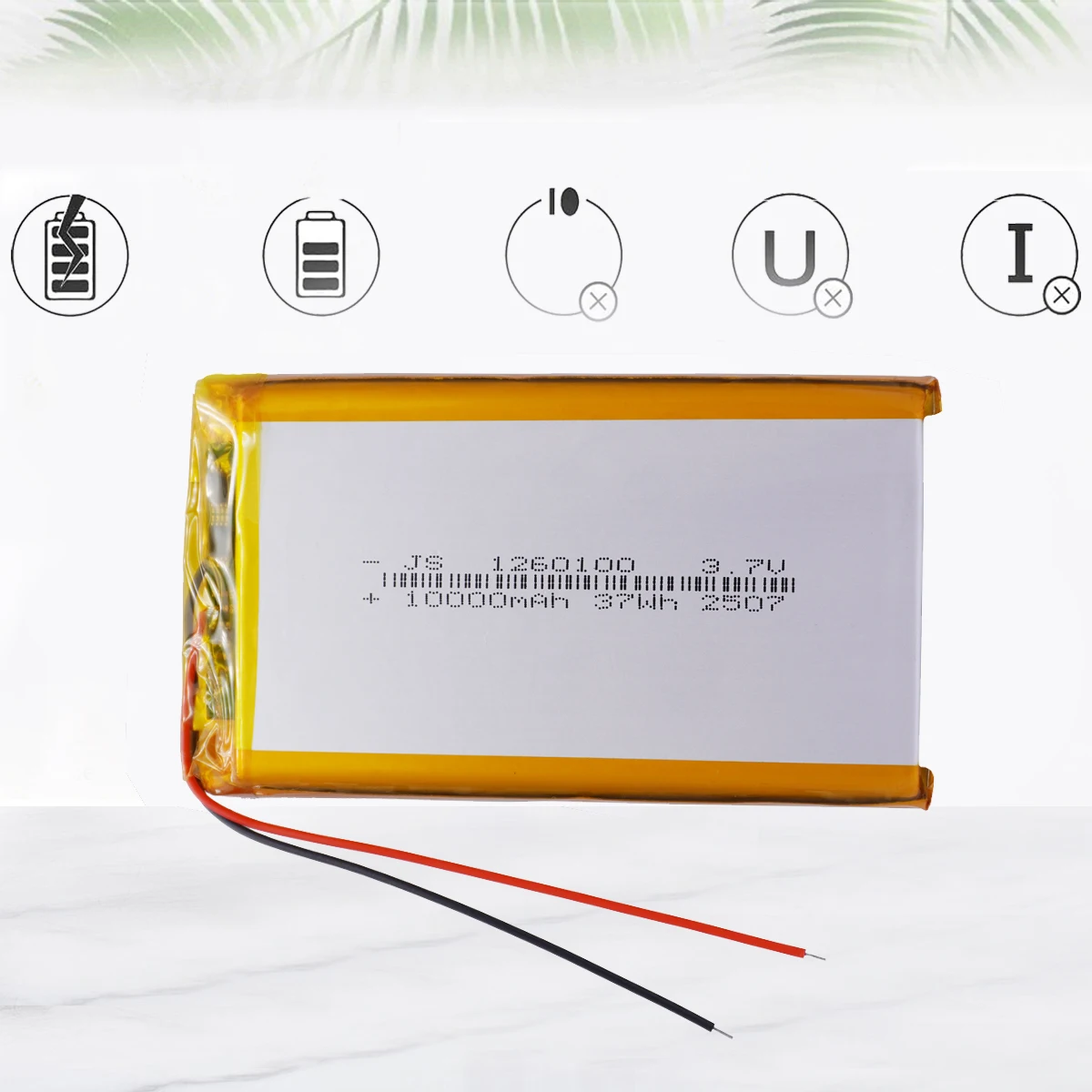 1260100 3,7V 10000mAh Lithium-Polymer-Akku Wiederaufladbare LiPo-Zelle