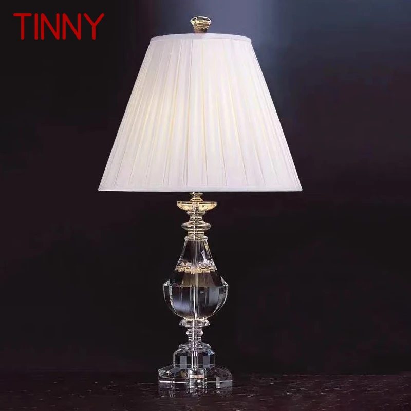 

TINNY Nordic Crystal Table Lamp LED Modern Vintage Creative Desk Decor Light for Home Living Room Bedroom