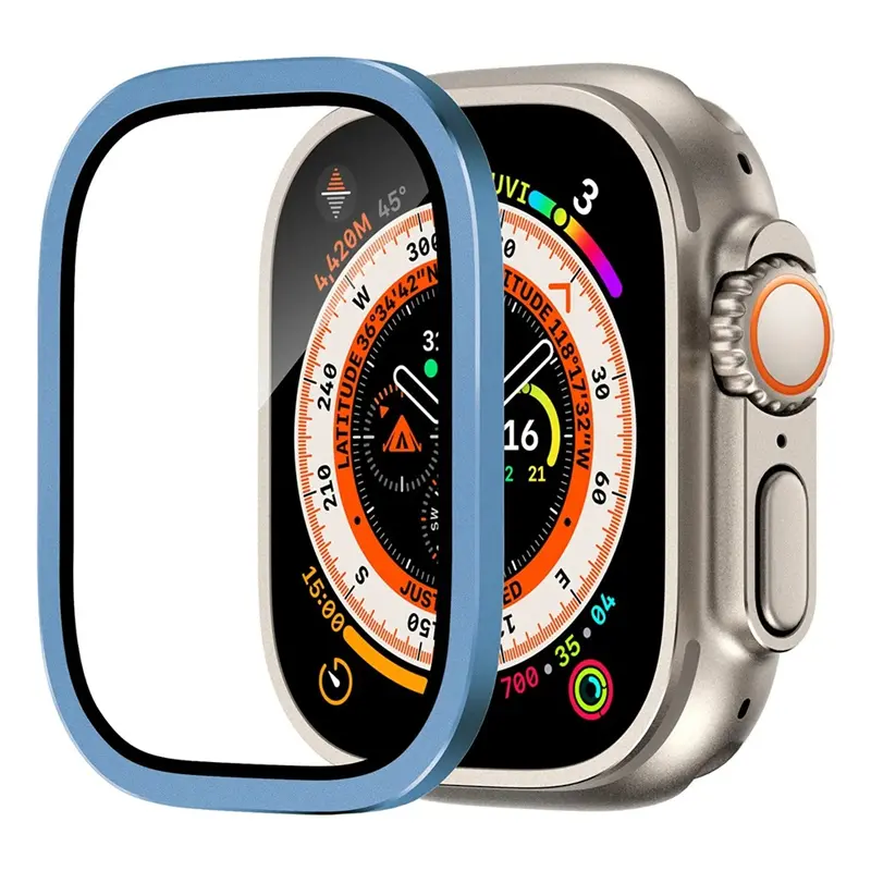 Aluminium Alloy Case+Tempered Glass for Apple Watch Ultra 2 49mm Anti-Scratch Screen Protector for iWatch Ultra 49mm Cover Film - Image 15