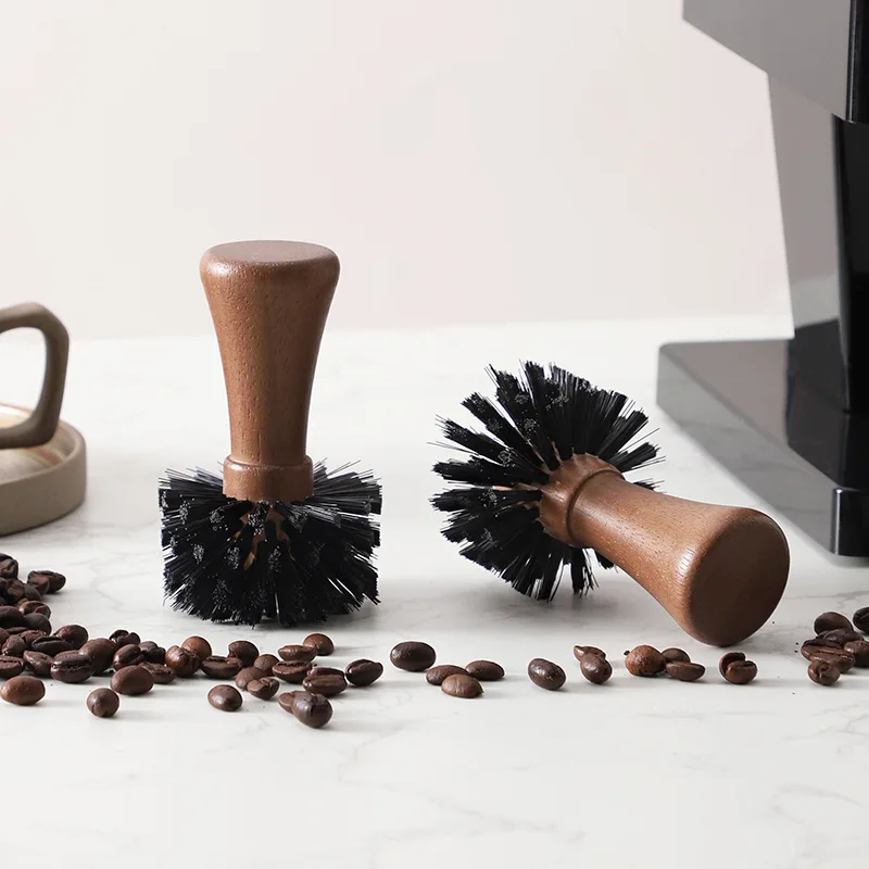 Coffee Cleaning Brush Espresso Group Wooden Portafilter Handle Coffee Removal Accessory
