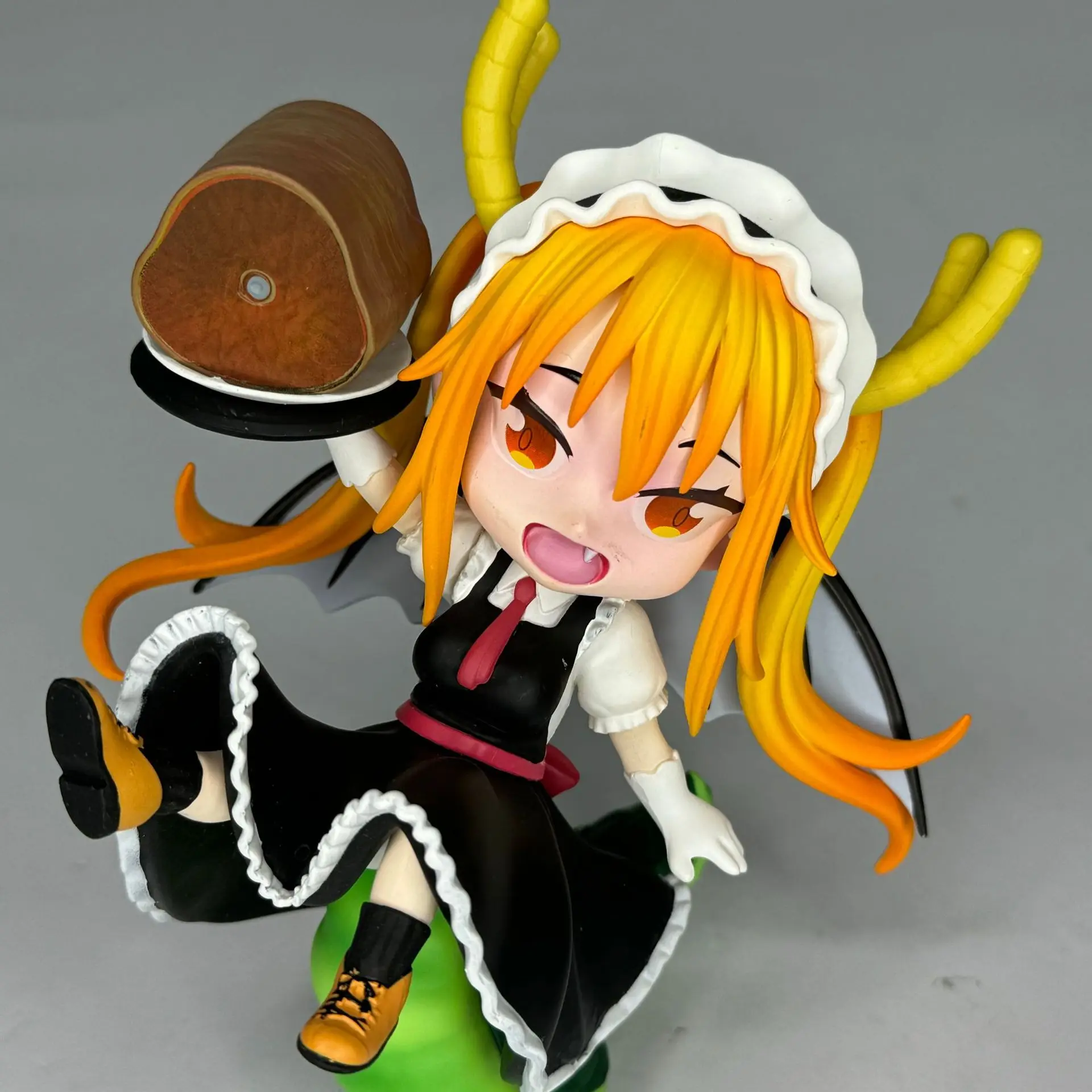 Miss Kobayashi\'S Dragon Maid 15cm Figure Tohru Anime Figure Q Version Tohru Pvc Desktop Ornaments Doll Collection Kids Toys Gift