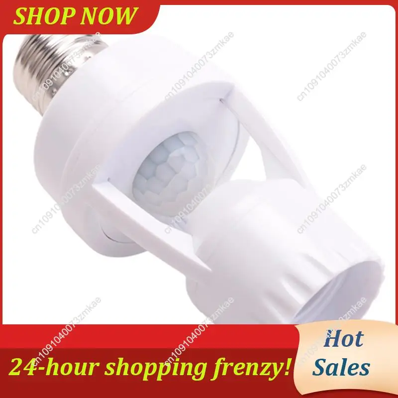 Daily Sale 360° IR Infrared Motion Sensor Human Detection E27 Plug Lamp Base, 3PCS AC 110-220V For LED Lighting