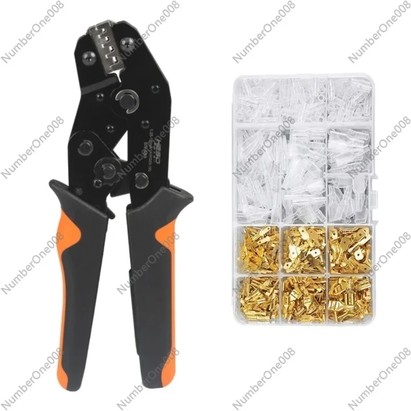 

Crimping Tool Kits Adjusting Ratcheting Wire Crimping Tool Kits Crimper Plier Set with 270PCS Wire Terminals Crimping