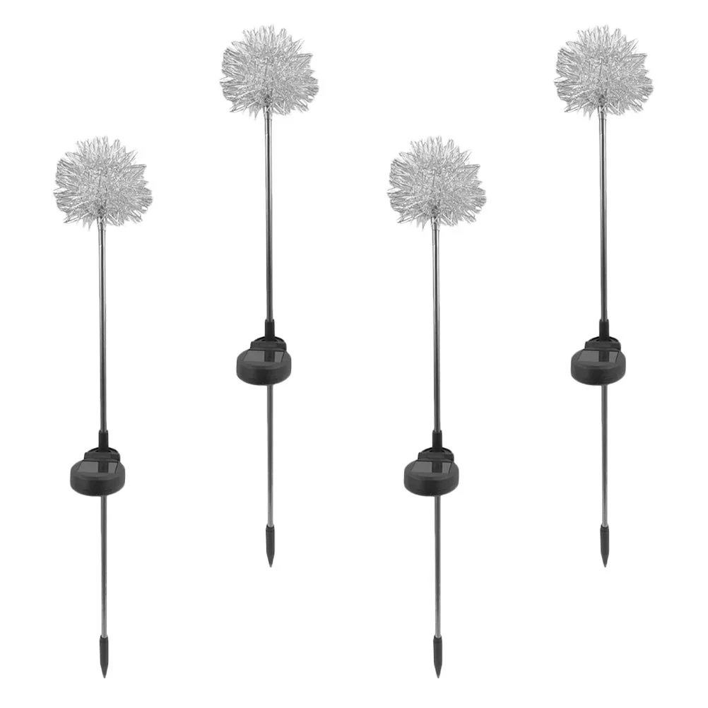 4 قطعة شكل الهندباء أضواء الحديقة الشمسية في الهواء الطلق Led مصباح أرضي إضاءة المناظر الطبيعية للماء لساحة مسار الحديقة