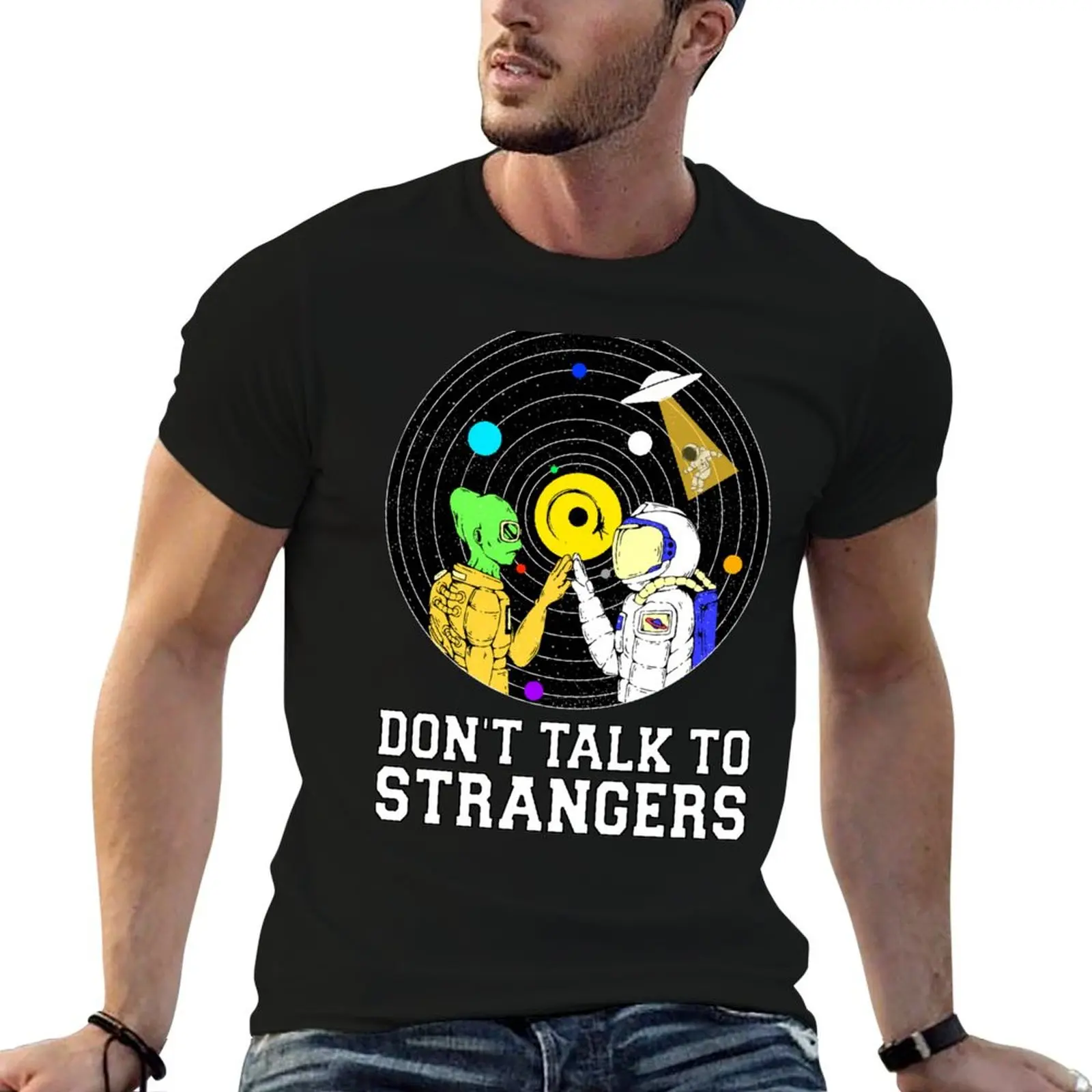 Don't Talk To Strangers T-Shirt summer clothes oversized fruit of the loom mens t shirts