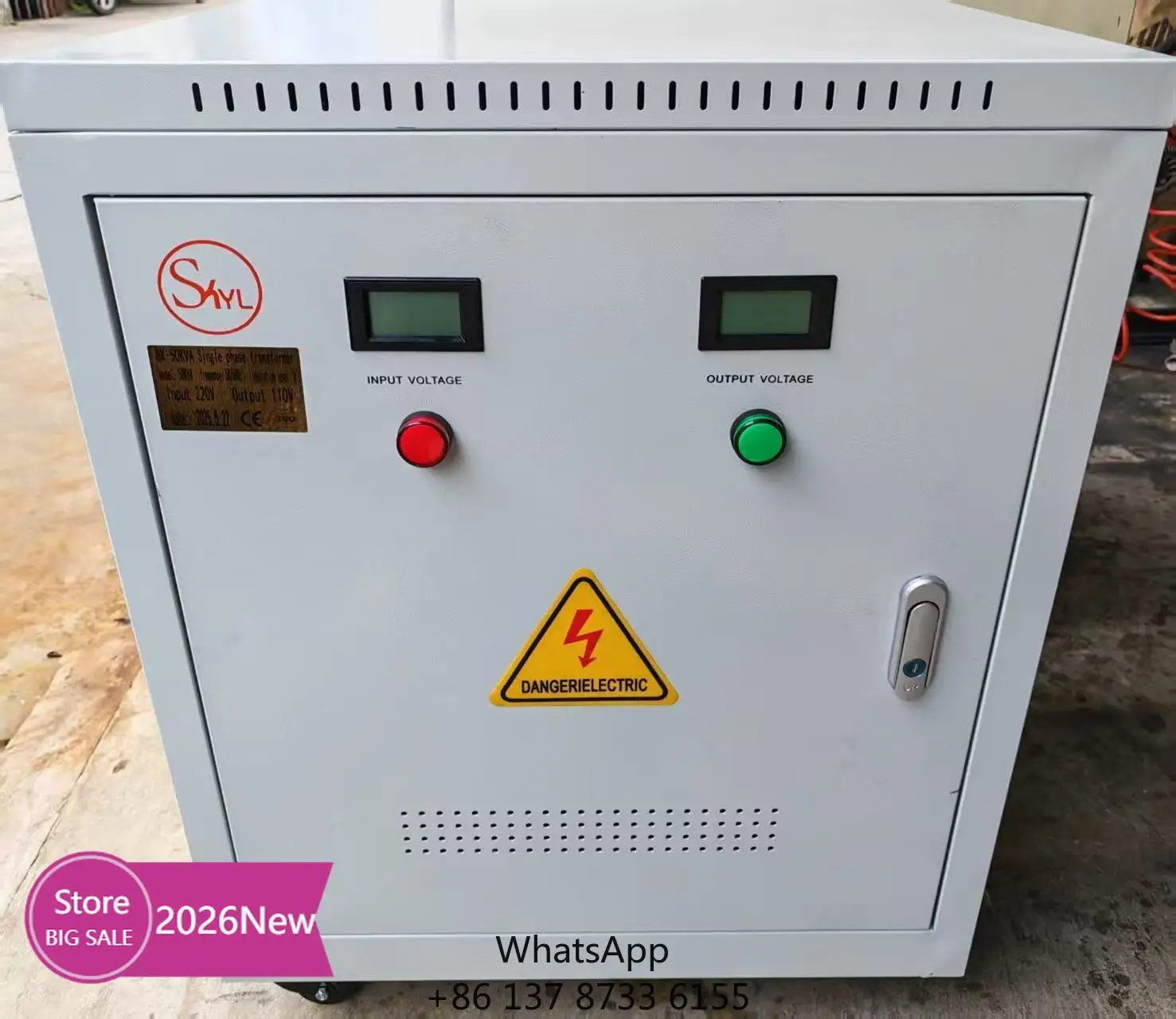 Nuevo transformador trifásico elevador/reductor de tensión 2026 personalizado de 5kVA, 10kVA, 15kVA, 20kVA con carcasa, compatible con 600V, 480V, 440V, 400V, 380V, 220V, 208V