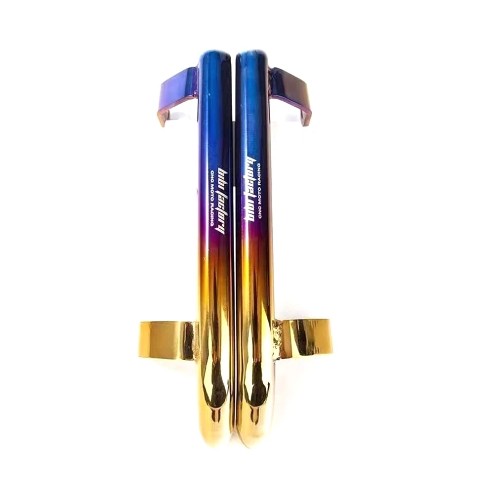 For NIU N1 N1S NQI NGT E-scooter Modified Rear Armrest Metal Tail Wing Burning Titanium 304 Stainless Steel Side Handle Grab Bar
