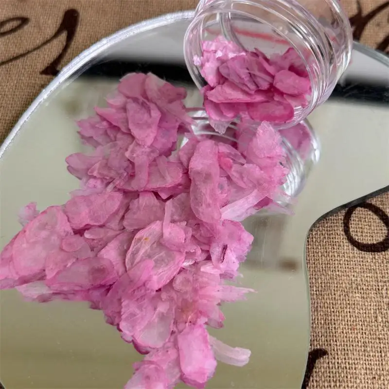 Akcesoria do paznokci do Manicure noszą naszywki do paznokci z nieregularnymi, ultracienkimi, fantomowymi płatkami w kolorze zdrowia i urody