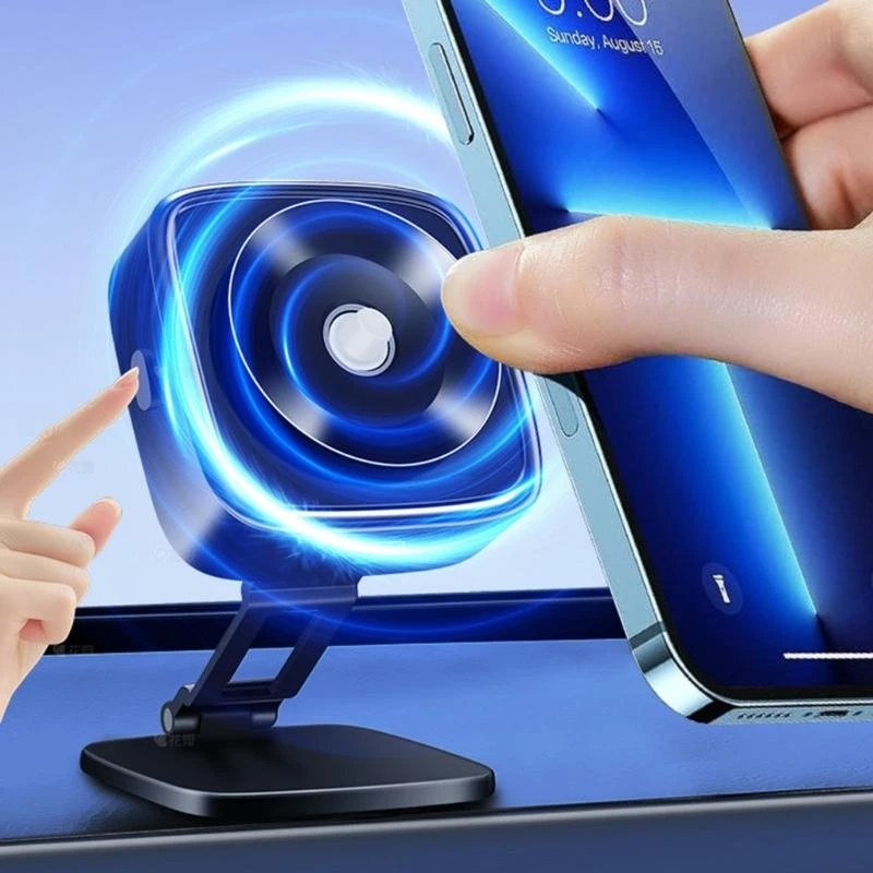 Закрепите магнитное держатель автомобильного телефона с вакуумным всасыванием для