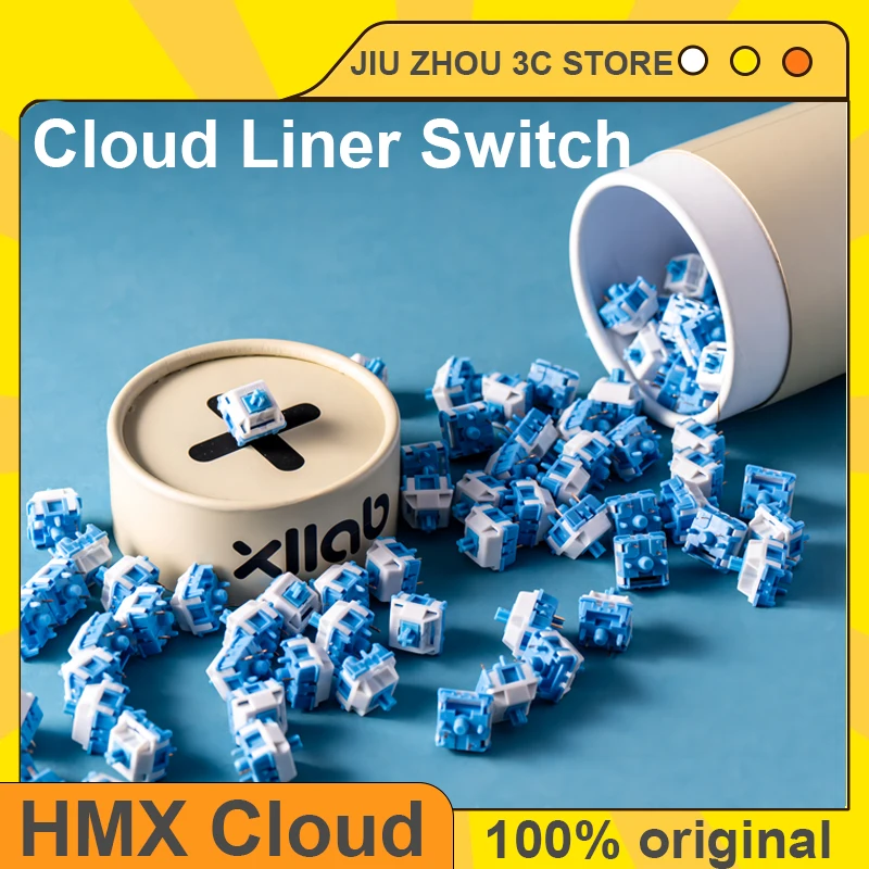 

XLLAB x HMX Cloud Liner Switch 5-контактный механический переключатель клавиатуры Hmx Esports ПК геймер клавиатура оси аксессуары подарки на заказ
