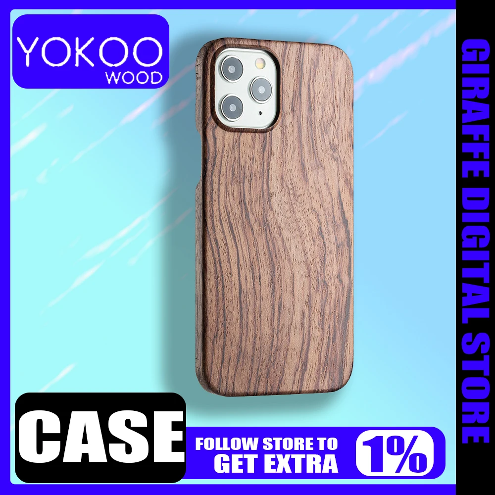

PITAKA Wood Case Cover iPhone1615ProMax Ultra Thin Feel Wood Grain iPhone15pro Cover Custom Anti-drop Smartphone Gifts