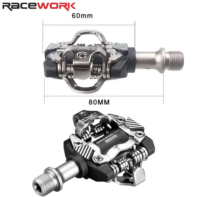 

RACEWORK DEORE M8100 Ultra Light Mountain Bike Automatic Lock Pedal with SH-51 Lock Clip Durable Bicycle Accessories