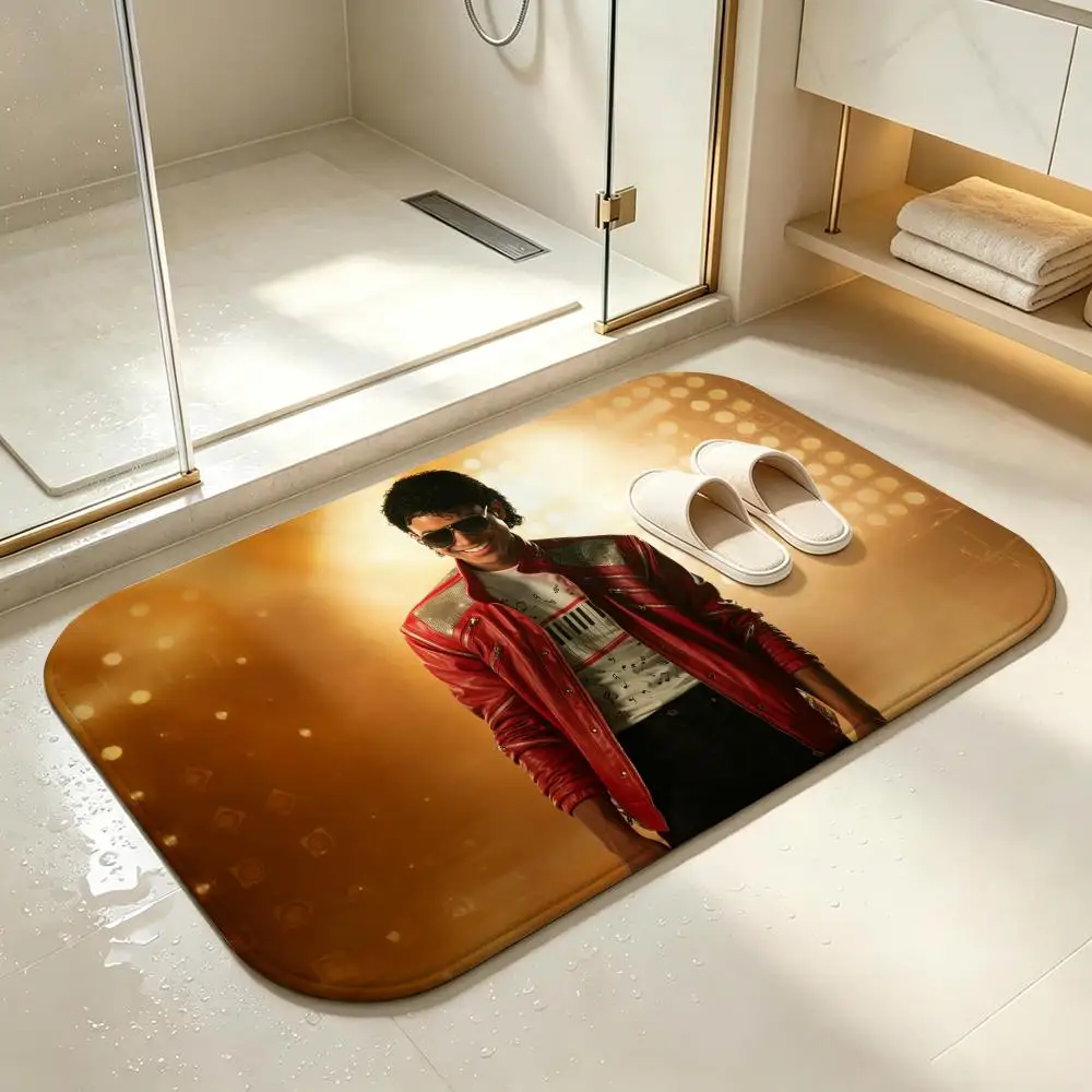 Celebrity-Michael JacksonS Floor Mat Bedroom Carpet, Bathroom Foot Mat, Doormat, Non-Slip Absorbent Multi-Use