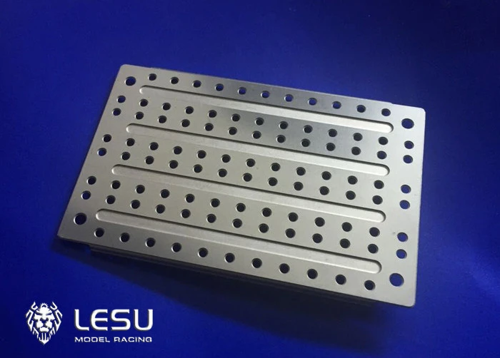 Pedal LESU für 1/14 LKW Tamiya Traktor Schleifradpedal G-6008-A-B Metall-Simulationsornamente DIY-Modell – Detail 4