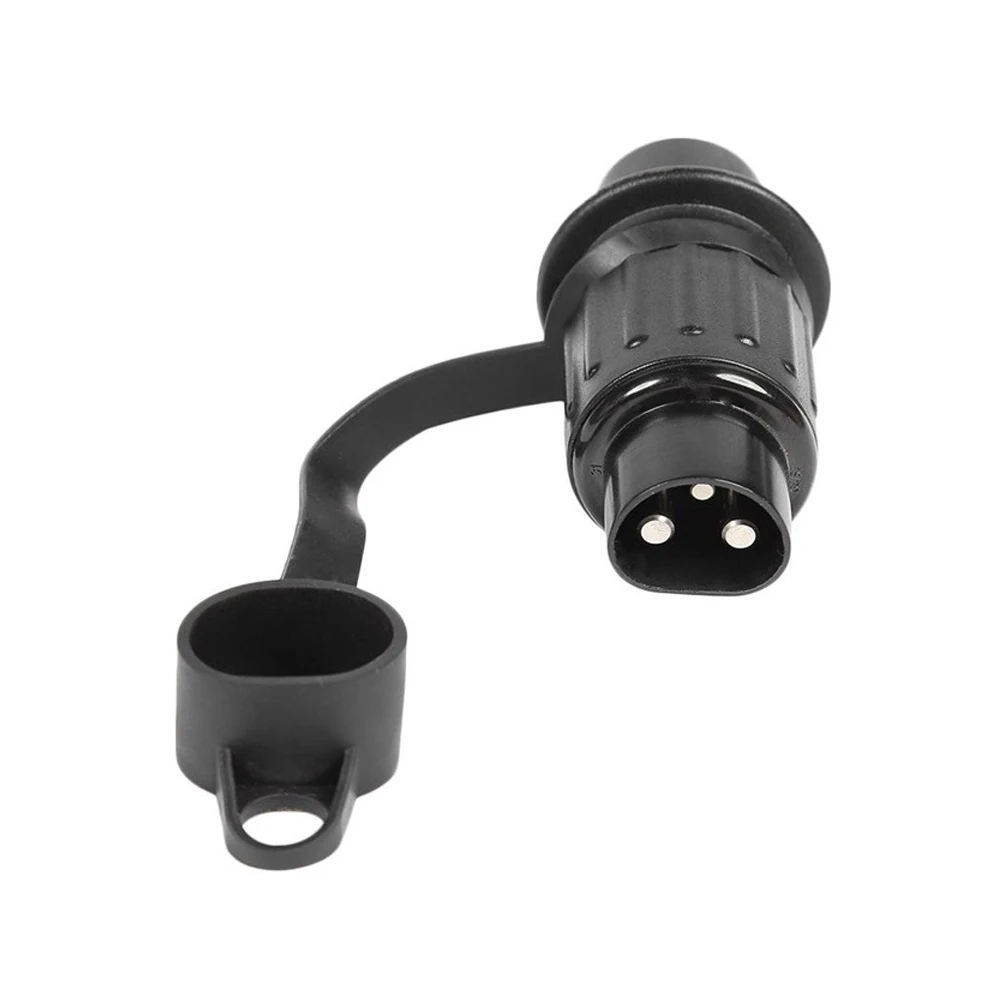 3 Pin Trailer Socket Connector Round 3 Pole Plug-in Trailer Tractor Plug for Electrical Caravan Truck Agricultural Machinery