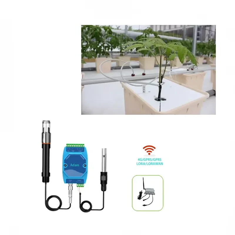 HIGH ACCURACY 35IN 1 TEMPERATURE EC PH TDS SALINITY DIGITAL ONLINE PH METER WITH SMART EC SENSOR RS485 for HYDROPONICS