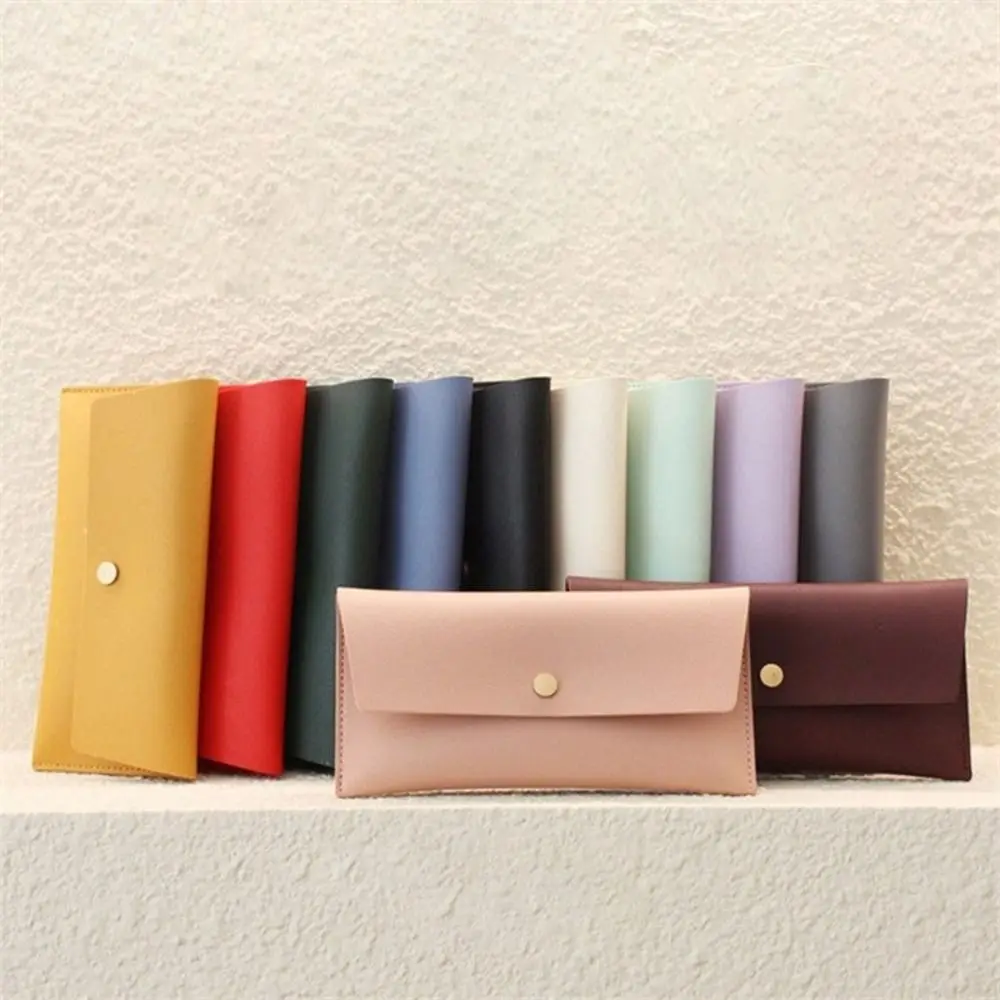

Fashion PU Leather Envelope Wallets Portable Korean Style Women Long Clutch Bag Coin Purse Multifunctional Change Bag Women