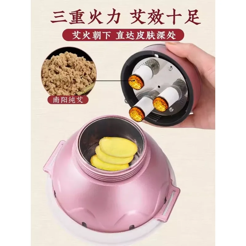 Moxibustion hot compress for whole body, household temperature adjustment, moxibustion jar for cold uterus, abdomen, chest,