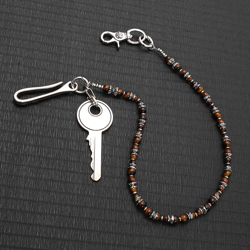 Hip Hop Punk Tiger Eye Beaded - Women Accessories Pk ulasan dan harga