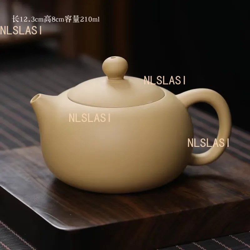 Tetera clásica Yixing de arcilla púrpura, tetera Xi Shi de 200ML, hervidor de belleza mineral con filtro de agujero, juego de té hecho a mano,