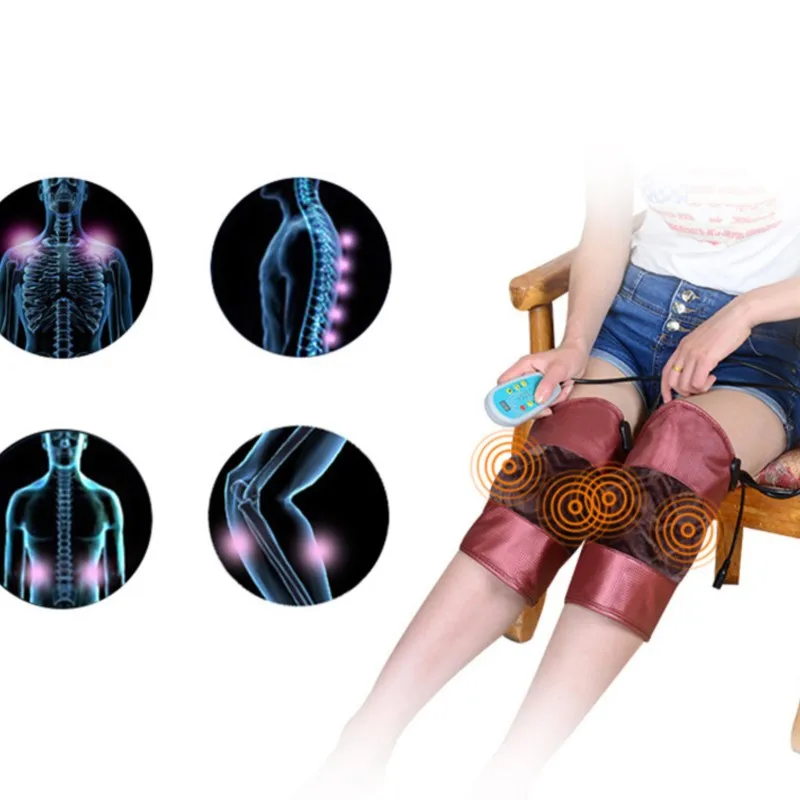 Timing hot compress calf massage moxibustion massager electric heating knee hip knee the human body