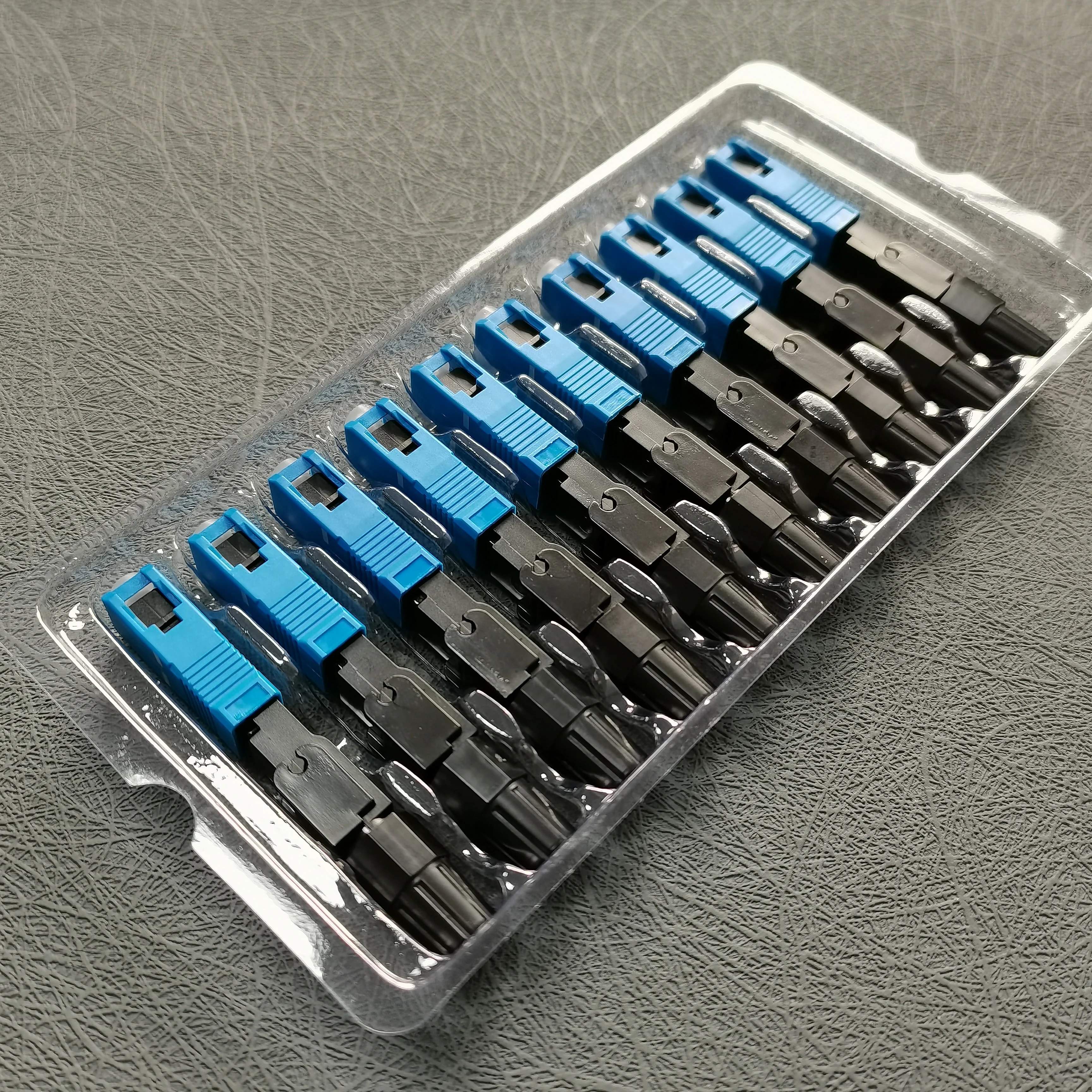 10pcs Lot Quick Field Assembly FTTH Embedded Fiber Optic Fast Connector SC UPC SM Fiber Optic SC UPC Cold Connector