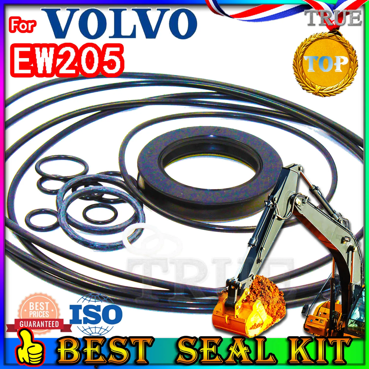 For VOLVO EW205 Oil Seal Repair Kit Boom Arm Bucket Excavator Hydraulic Cylinder TRAVEL Joystick Engine O-ring Pump Digger Swing