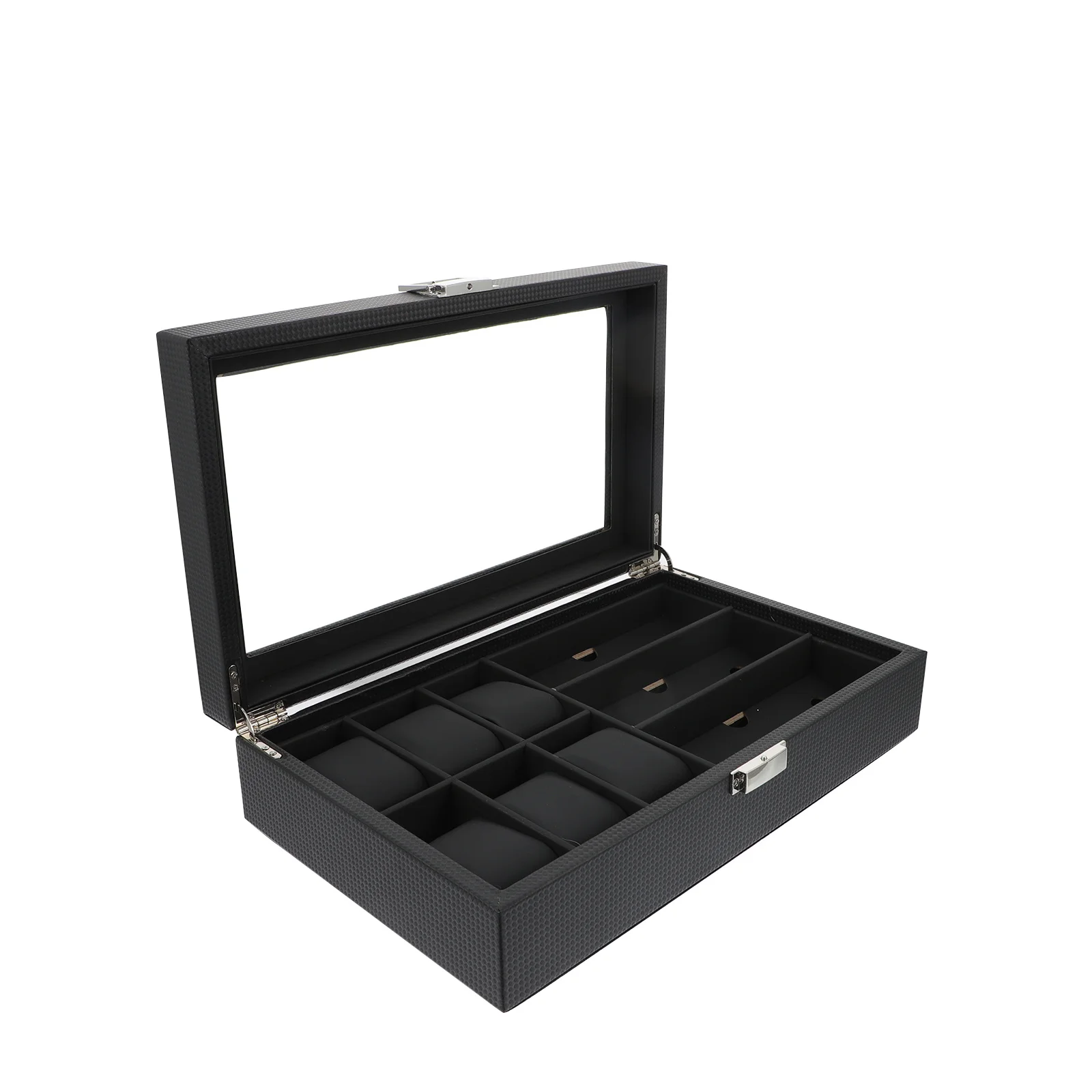 

Wooden Watch Box Organizer For Men Women Large Capacity Watch Storage Display Case Sunglass Case Jewelry Box Holder