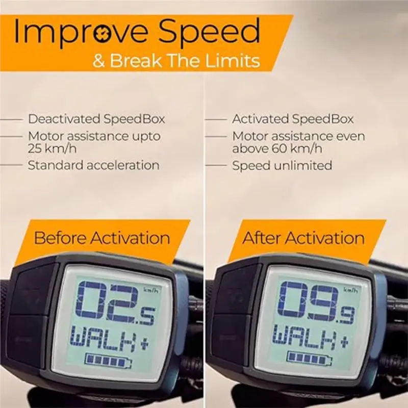 【RECOMMEND】 Estrattore di manovella Speedbox 3.0/velocità illimitata per motori chip /Ebike Tuning