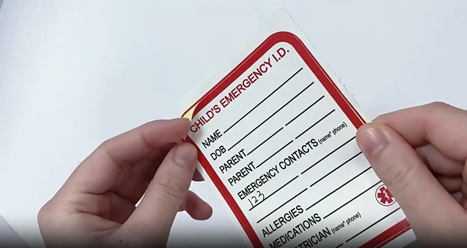 

10 шт., медицинские информационные наклейки, аварийные этикетки высокой видимости для автокресла, коляски, рюкзака, идентификация лекарств