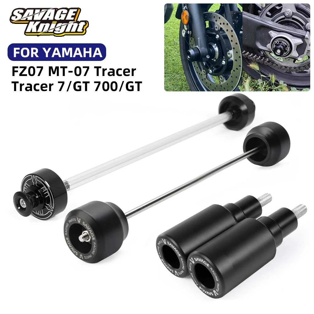 For YAMAHA MT07 FZ07 Frame Slider Wheel Axle Fork Crash Slider MT-07 Tracer 7/GT 700 /GT Motorcycle Stand Swingarm Spools MT 07