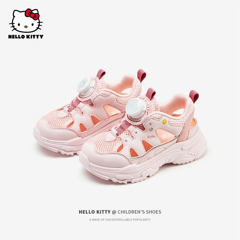 

Hello Kitty модные дышащие кроссовки повседневные кроссовки Sanrio аниме теннисные туфли для девочек баскетбольная обувь спортивная обувь детская