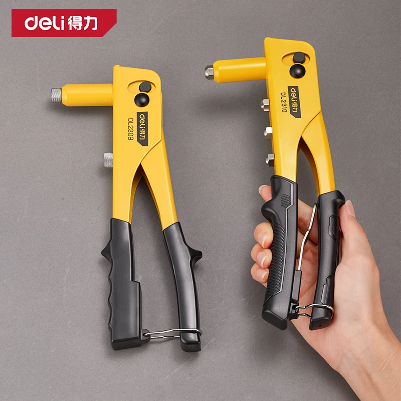 20Cr Steel Jaw One-Hand Rivet Gun Quick-Change 4 Nozzles 2.4/3.2/4/4.8mm Pop Riveter Heavy Duty Blind Rivet Tool Sheet Metal