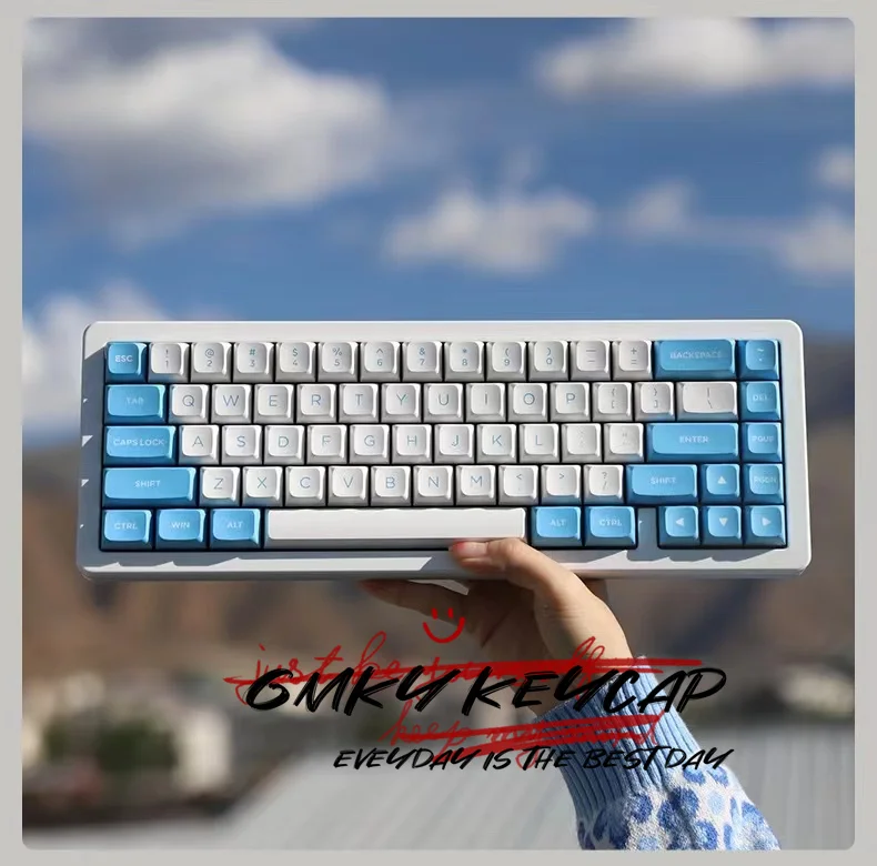 Imagem -02 - Gmky-mda Olivia Double Shot Keycaps Abs Flip Pbt Keycaps Teclado Mecânico Interruptor mx