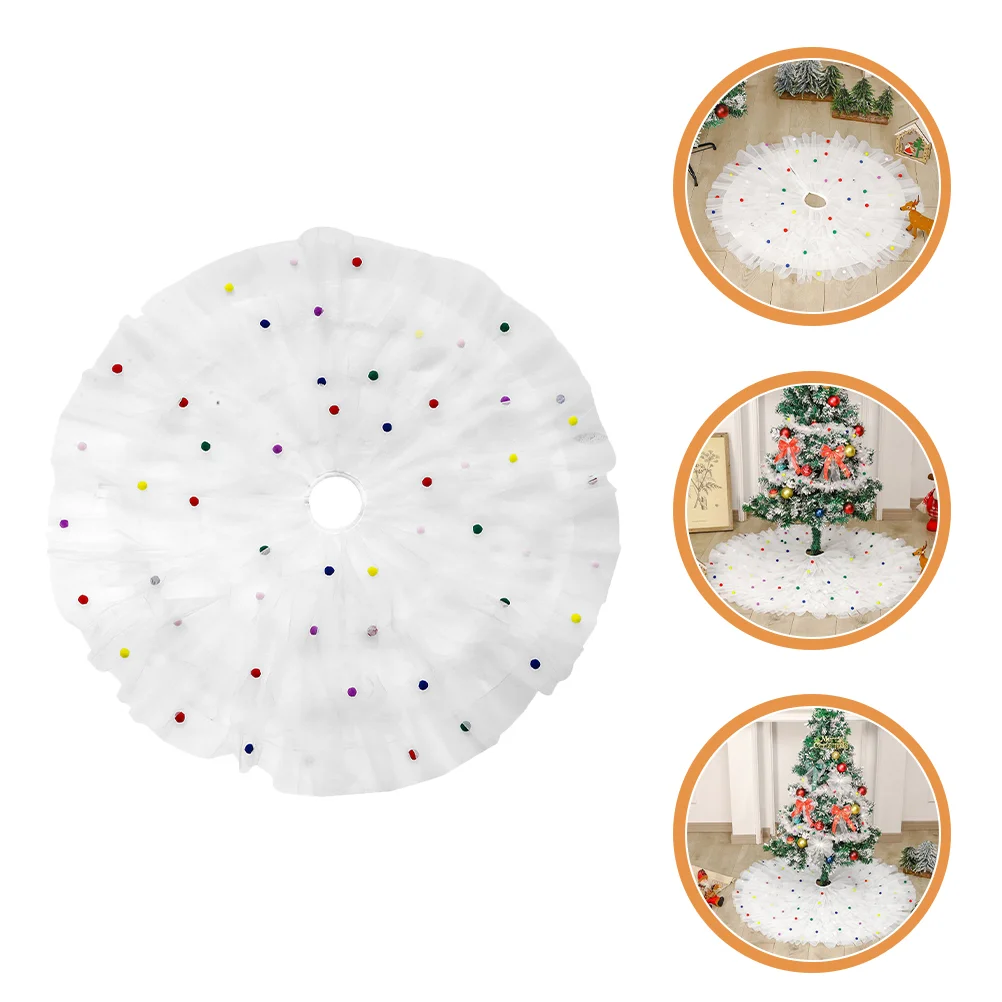 Christmas Tree Skirt Outdoor Rugs Protector Base Cover Home Decor Decoration Mat Mini Xmas Dinning Table