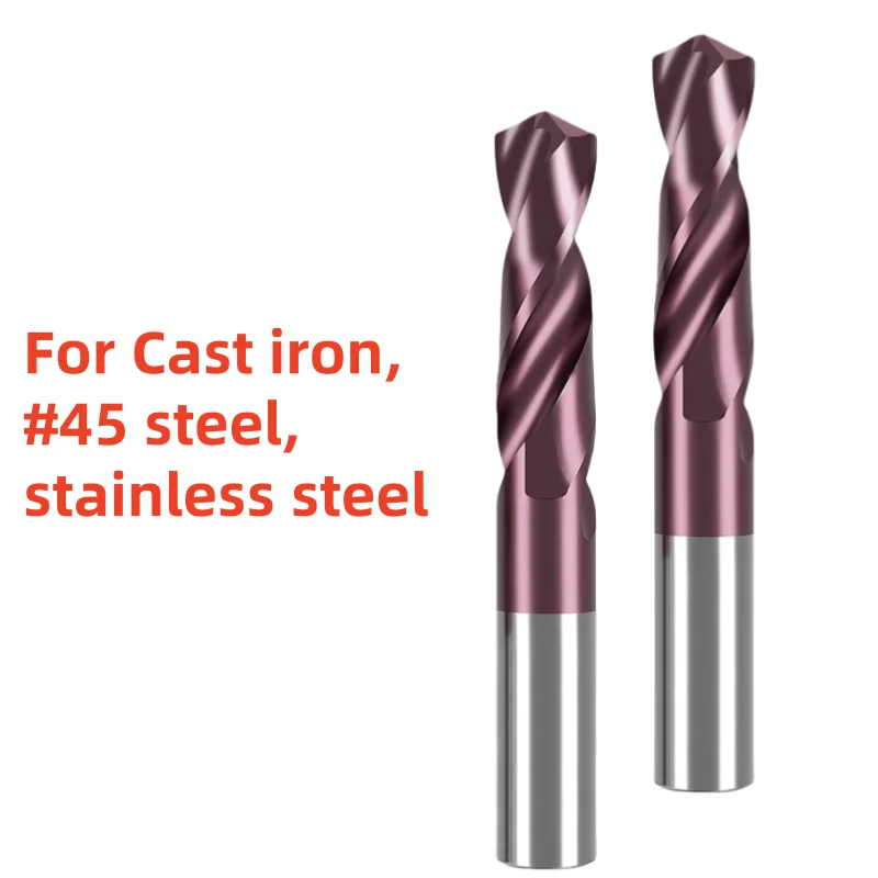 HRC65 Solid Carbide Drill Bits TISIN Coating For CNC Machine Engraving Machine Twist Drill Bit Tools 0.5-17.5mm