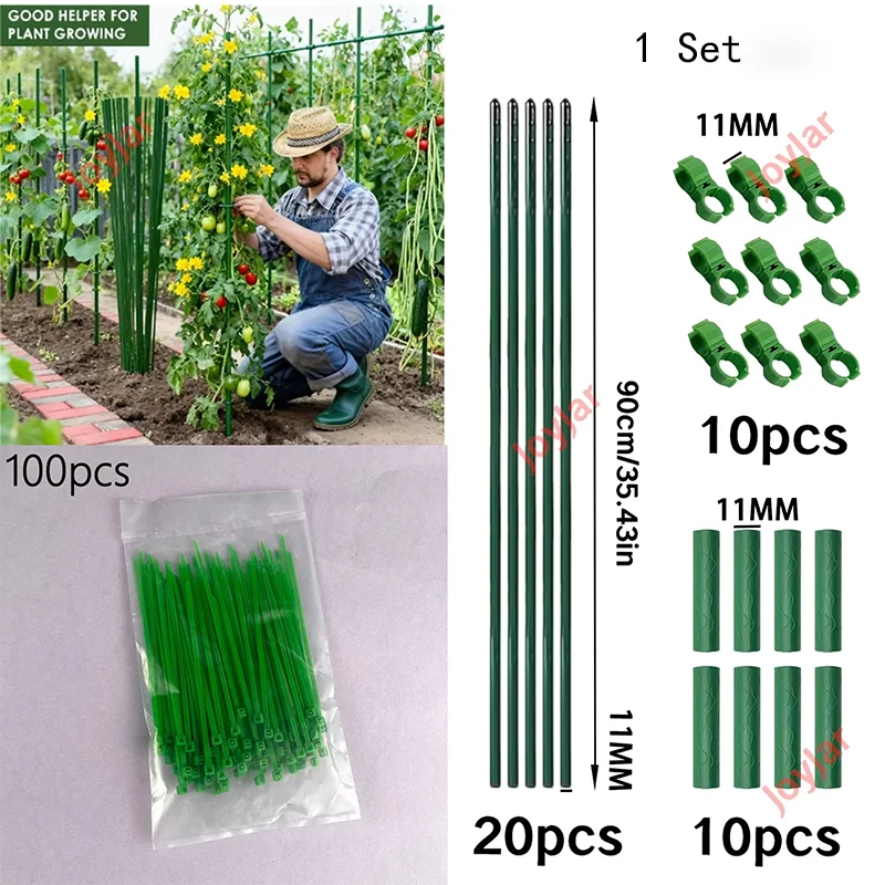 Garden Plant Climbing Support Frame Rustproof Trellis Kit for Cucumber Tomato Grape Vegetable Vine Growth H0983