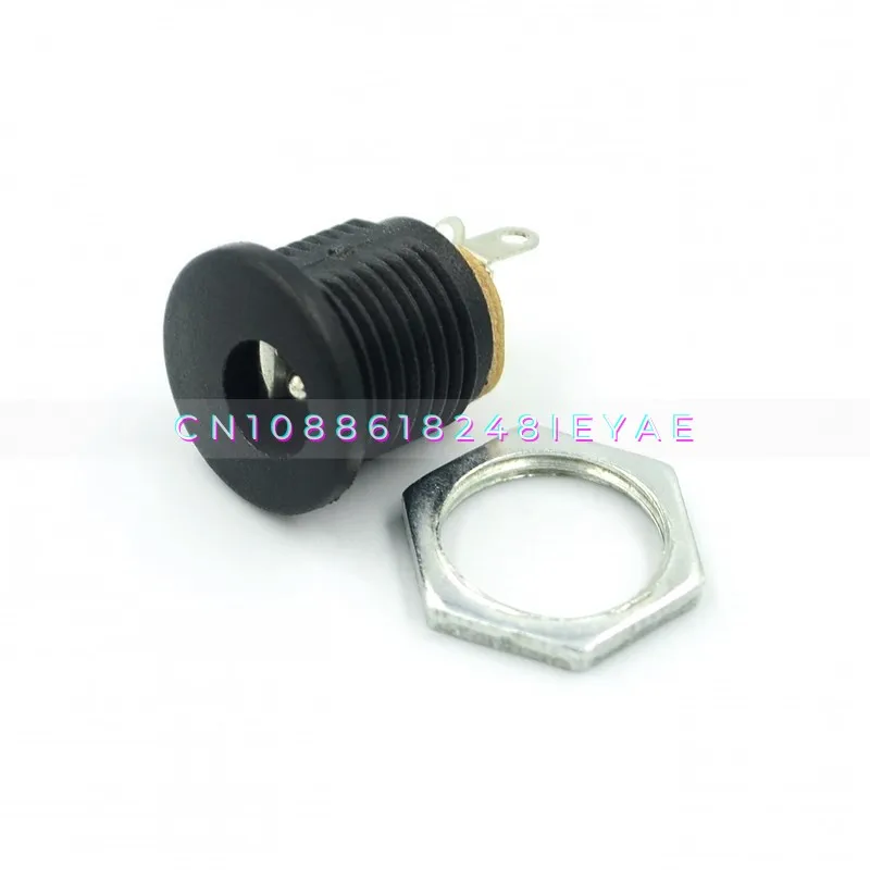 With Nut DC022 DC Head, Inner Diameter 5.5mm Inner Needle 2.1mm DC Power Socket 5.52.1 Mm