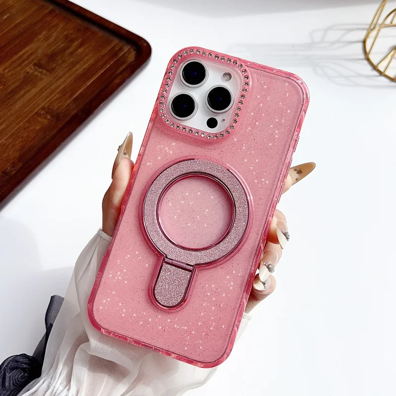 

Dazzling Shadow Magnetic Attraction 17ProMaxGood Quality 16 2.0Thickened17 Feel Good17ProTPUPhone case 16ProMaxAnti-Collision
