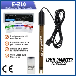 Ph Meter Ph Sonde Pool BNC Type 50 Ohm Connector Probe For Hydroponics Aquarium W/ 200cm Cable Water Tester Sonde Ph Piscine